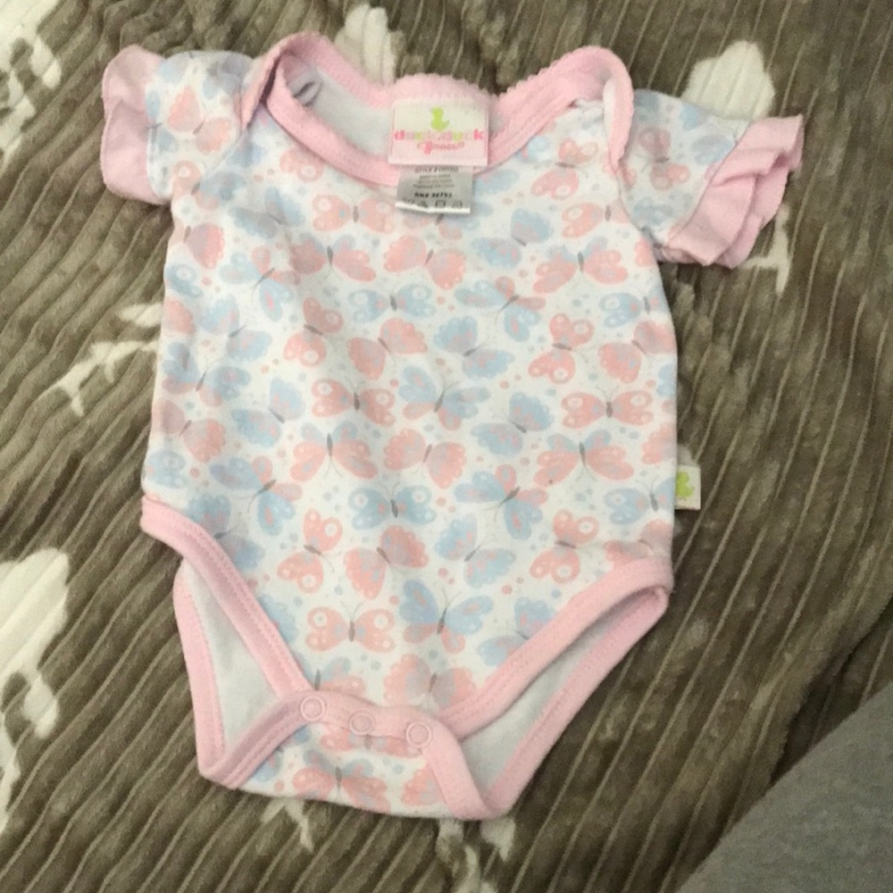 Adorable butterfly onesie.